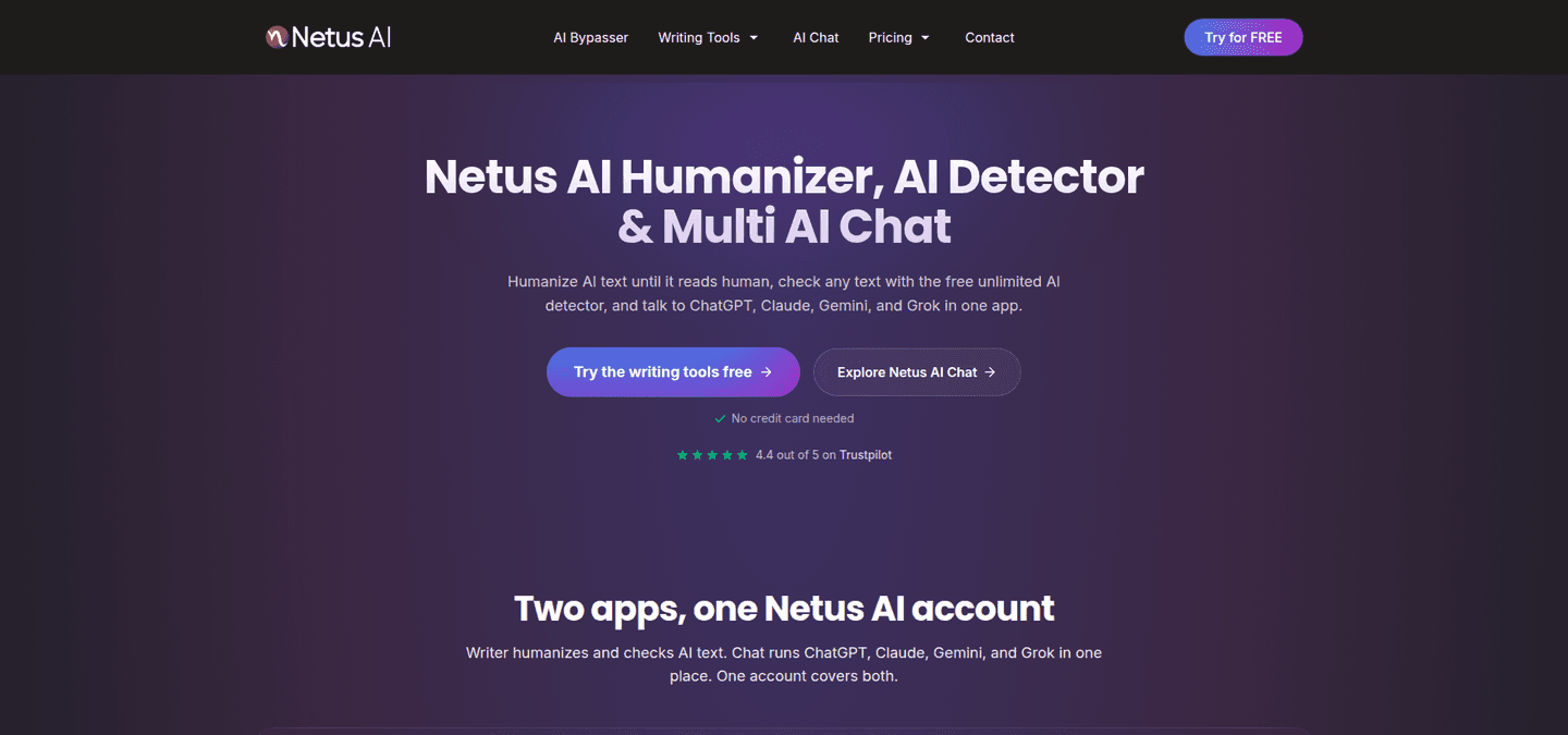 Netus.ai website