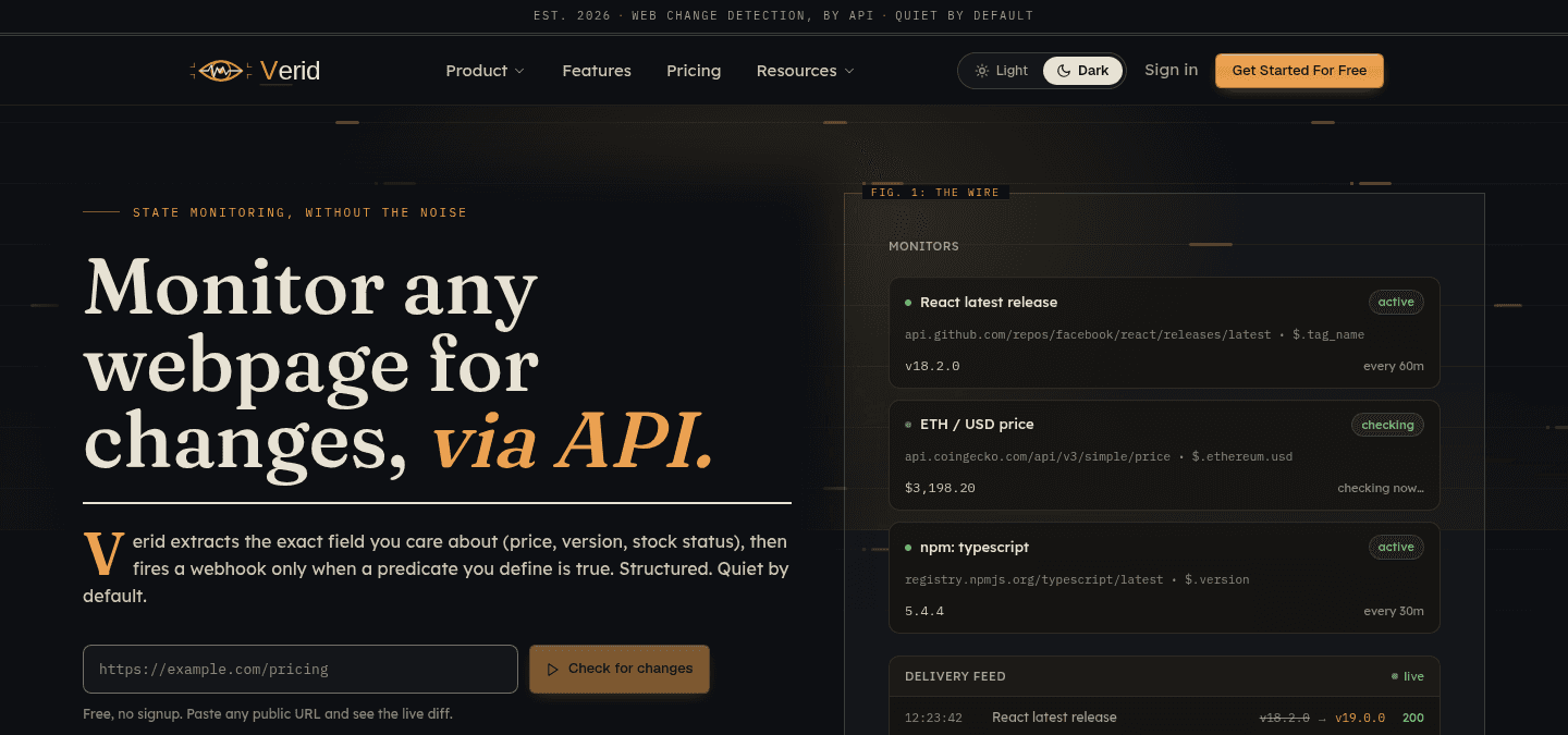 Verid website