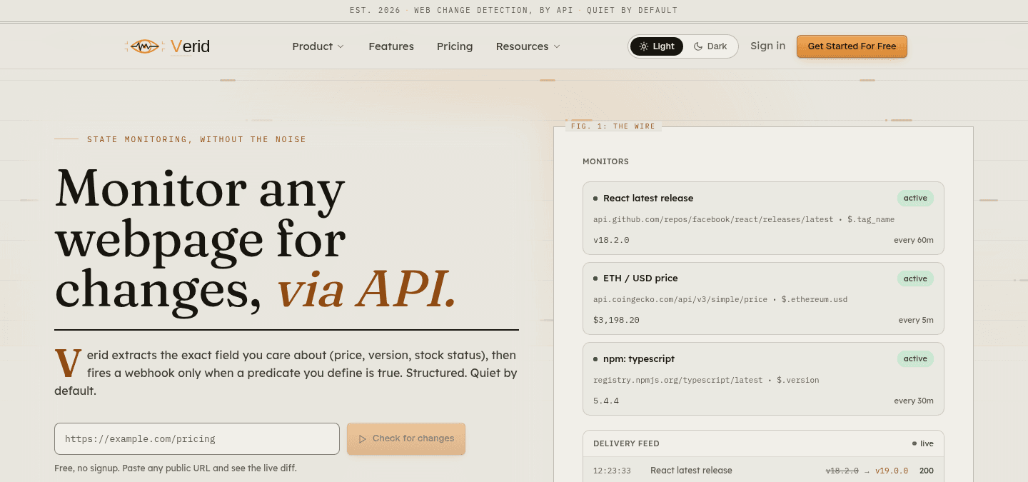 Verid website